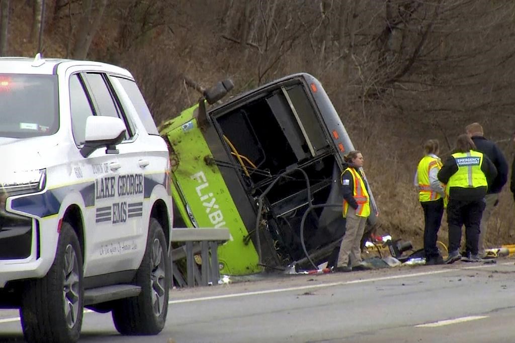 Most passengers on fatal New York bus crash were Canadian, officials say