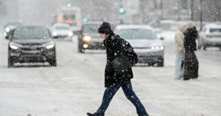 След седмици на пролетни температури в Монреал се очаква зимното