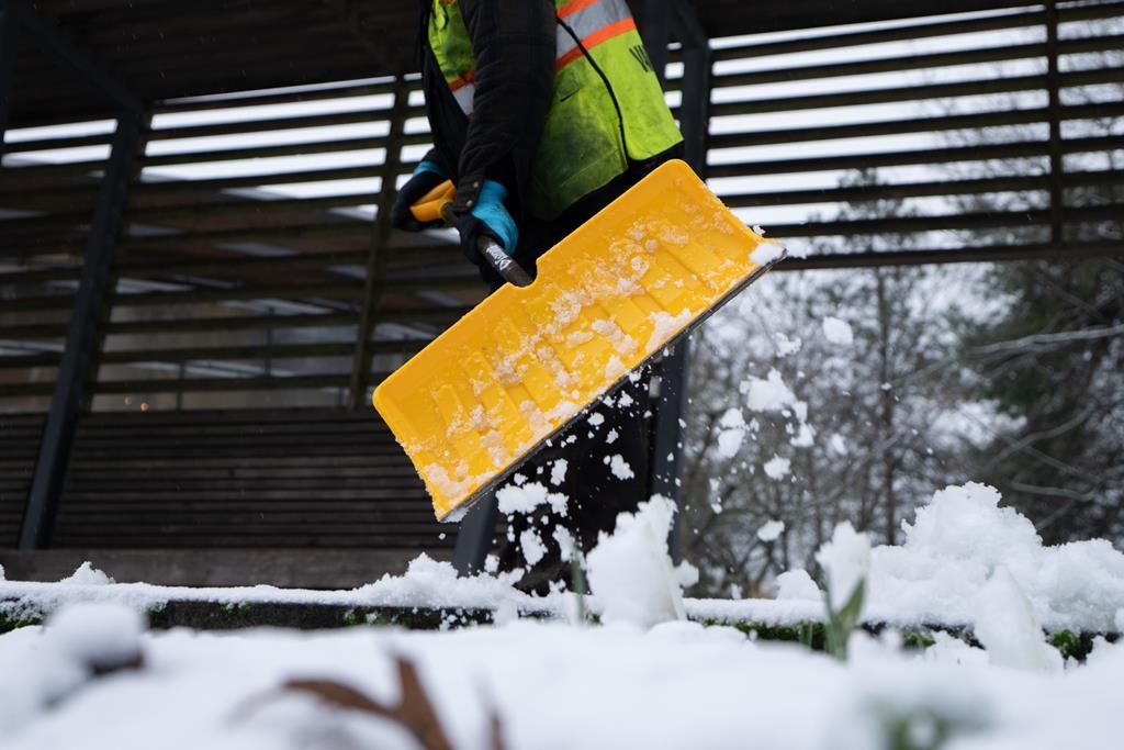 Environment Canada says a snowstorm is expected to hit Metro Vancouver and Greater Victoria, bringing up to 20 centimetres of accumulation and possible freezing rain. 
