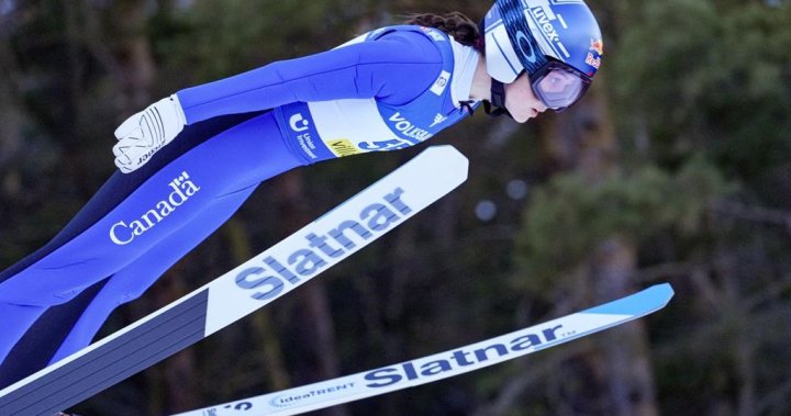 卡尔加里滑雪跳台选手亚历山德里亚·卢蒂特在斯洛文尼亚赢得世界杯铜牌