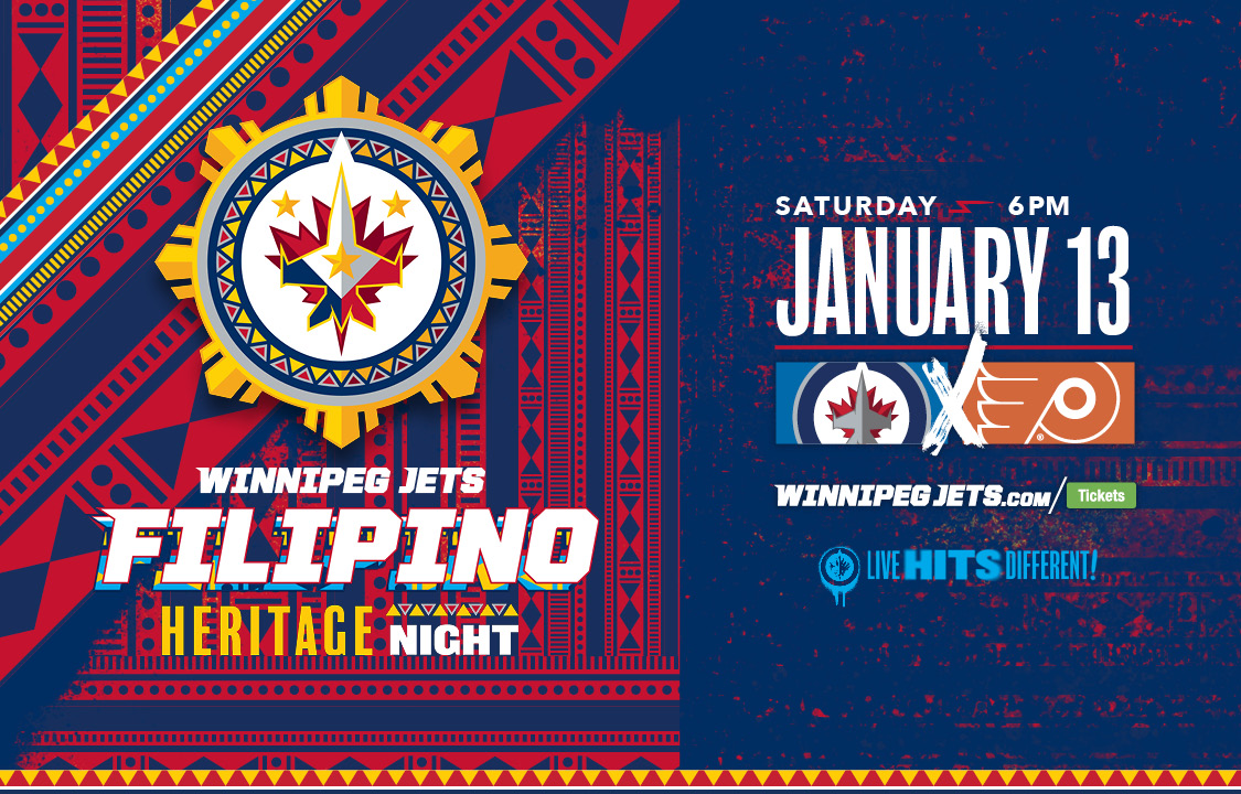 The Winnipeg Jets are hosting a Filipino Heritage Night on Jan. 13 at their game against the Philadelphia Flyers.