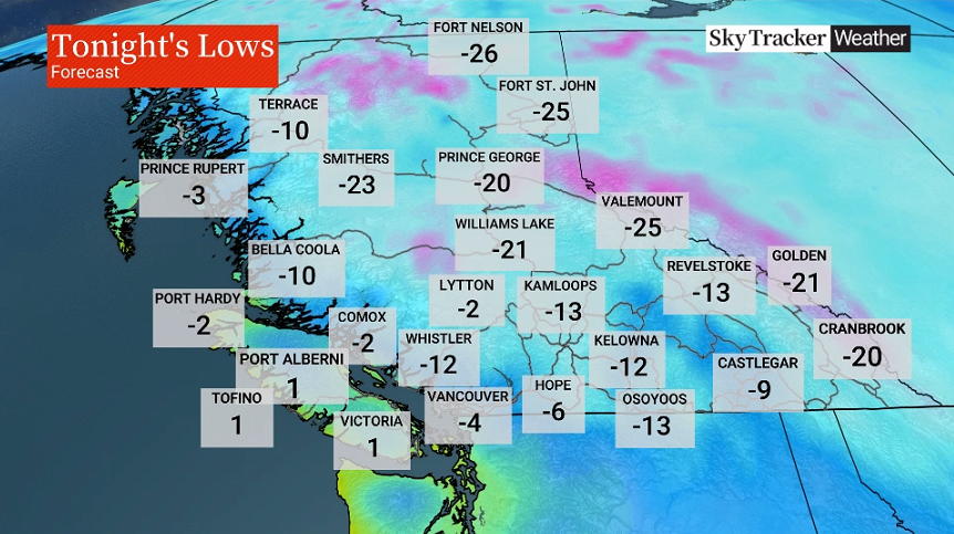 Vancouver weather: This map shows winter 2021 for BC - Vancouver Is Awesome