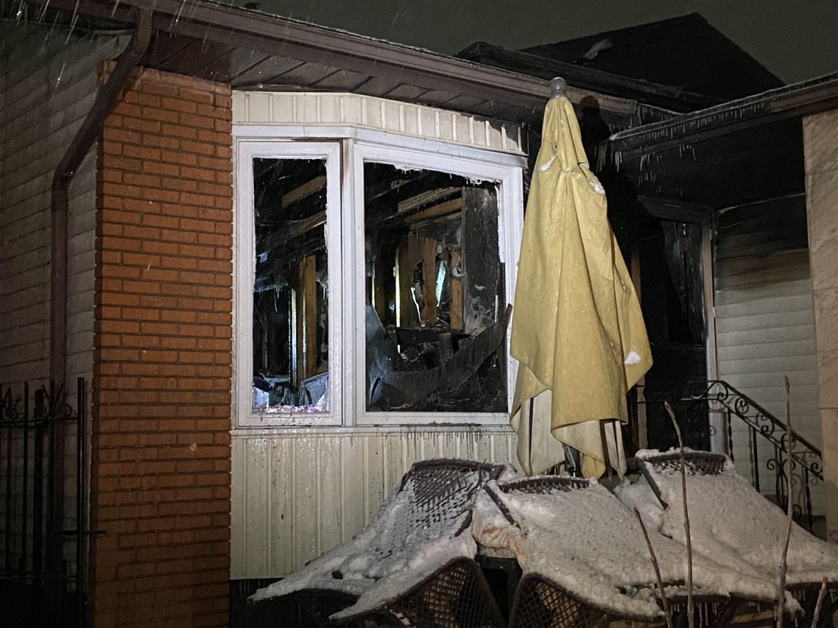 A north Edmonton house fire in the Lago Lindo neighbourhood early Tuesday sent four people to hospital, according to the city's fire department.