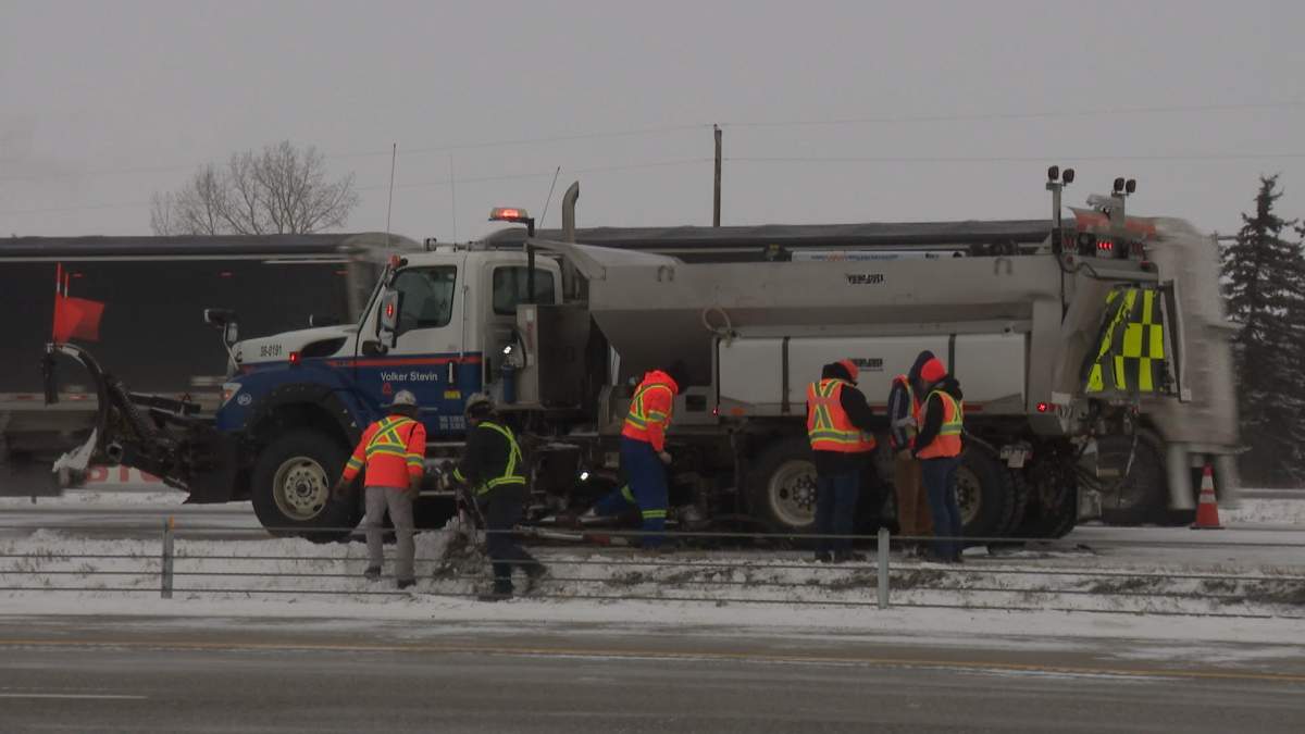 Most northbound lanes on Highway 2 near Airdrie are closed after a multi-vehicle incident on Wednesday afternoon.