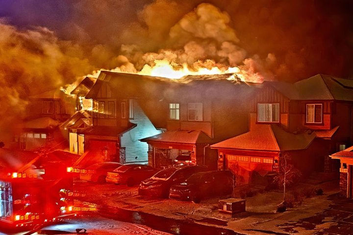 Under-construction home in south Edmonton’s Allard area destroyed in Sunday fire