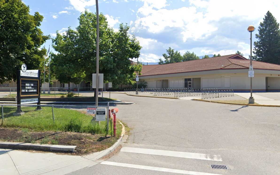 File photo of Anne McClymont Elementary School in Kelowna, B.C.