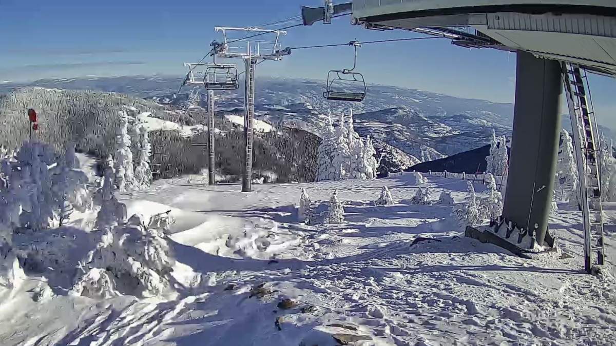 One of the chairlifts at Apex Mountain Resort near Penticton, B.C., on Saturday, Jan. 13, 2024.