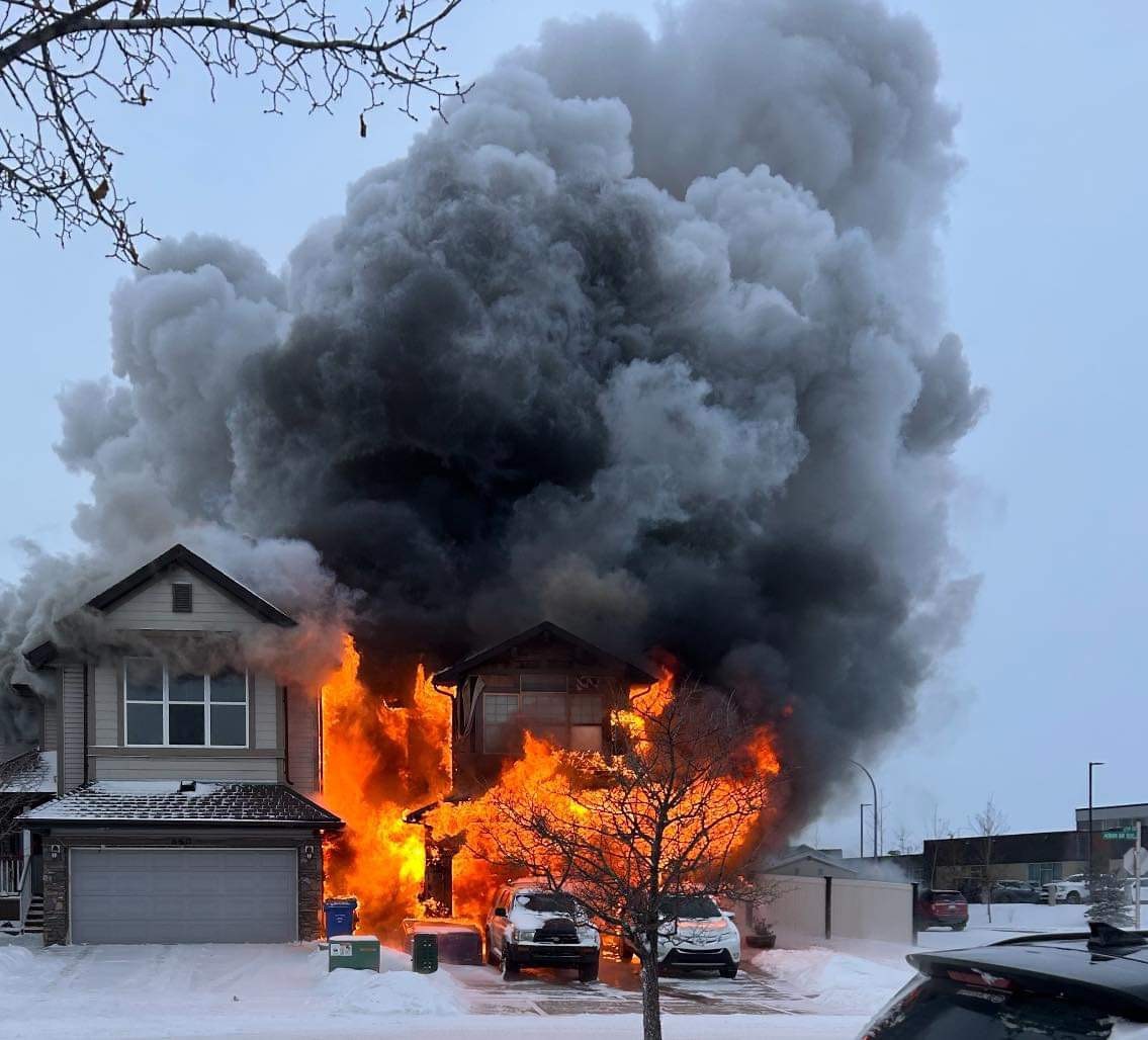 The Calgary Fire Department was called to a house fire at around 4 p.m. in the 800 block of Auburn Bay Boulevard Southeast on Jan. 11, 2024.