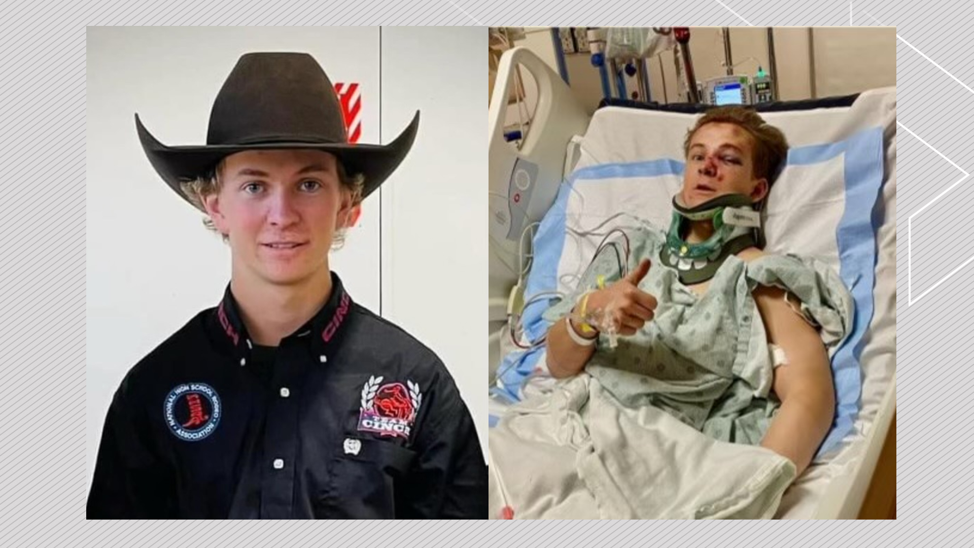 19 годишен каубой от Южна Албърта беше тежко ранен миналата седмица