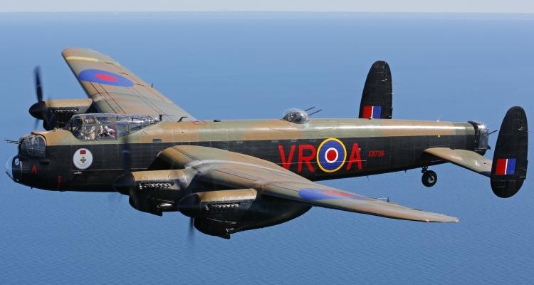 A photo of an Avro Lancaster Mk. X bomber that makes its home at the Canadian Warplane Heritage Museum in Hamilton, Ont.