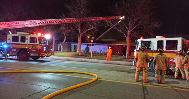 Пожарникарите се борят с пожара с множество аларми близо до лагер в Хамилтън парк