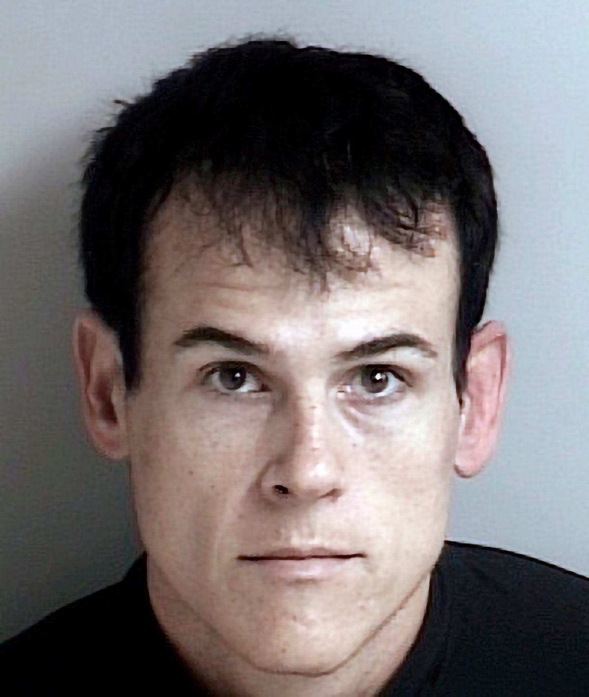 This June 2015, file booking photo provided by the Dublin, Calif., Police Department, shows Matthew Muller after he was arrested on robbery and assault charges.