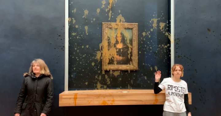 Протестиращи хвърлят супа върху картината на Мона Лиза в Париж на фона на протестите на фермерите
