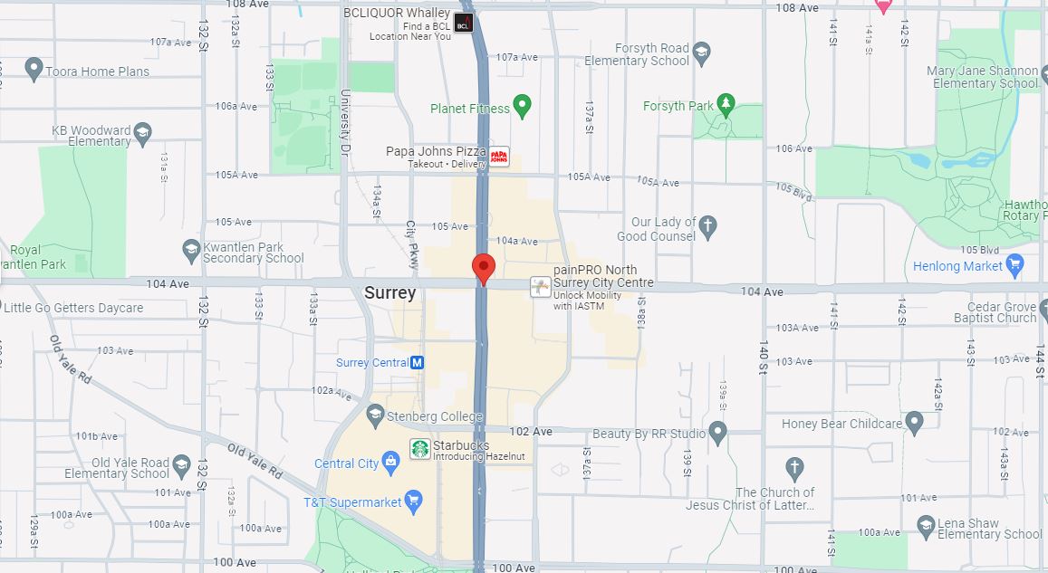 A screen grab of a map