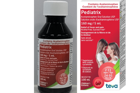 Children pain medicine recall