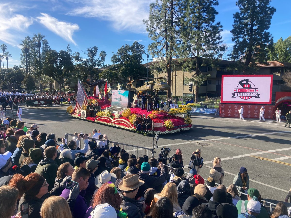 Coding for Veterans officials says response to their award-winning Rose Parade entry has been staggering, with hundreds of applications received in the hours after the parade.