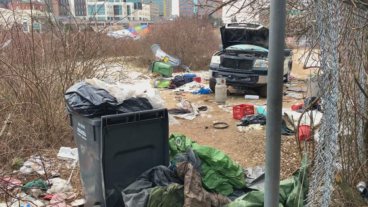 A 44-year-old man died after a fire at a homeless encampment in Saint John over the weekend.