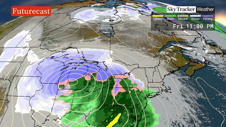 Метеоролозите продължават да проследяват голяма метеорологична система която трябва да