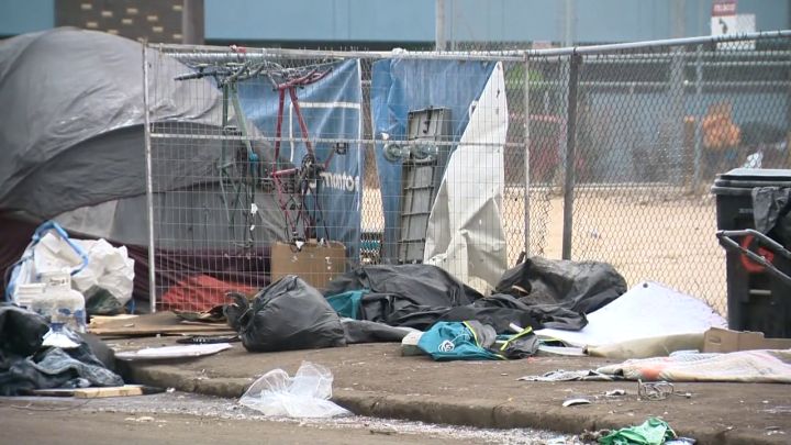 The Edmonton Police Service said work to dismantle an encampment in the area of 105th Avenue and 96th Street was set to begin Wednesday morning.
