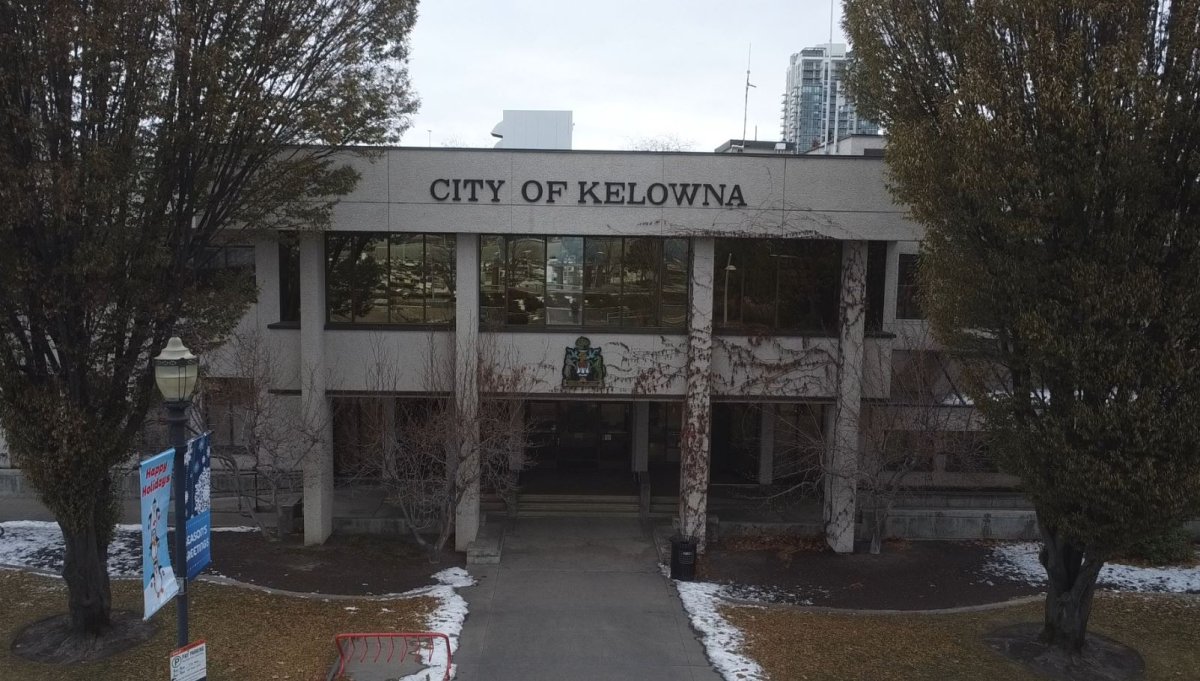 File photo of city hall in Kelowna, B.C.