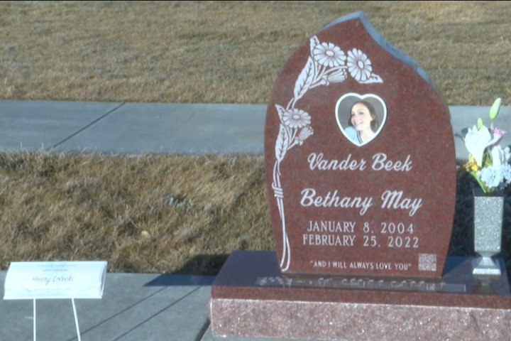 QR code etched into gravestone pays tribute to Lethbridge woman