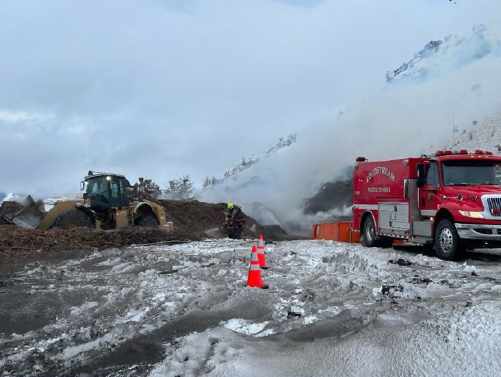 Fire crews were called out Tuesday morning to the Greater Vernon Diversion and Disposal Facility for a landfill fire that reignited after being dealt with on Monday.