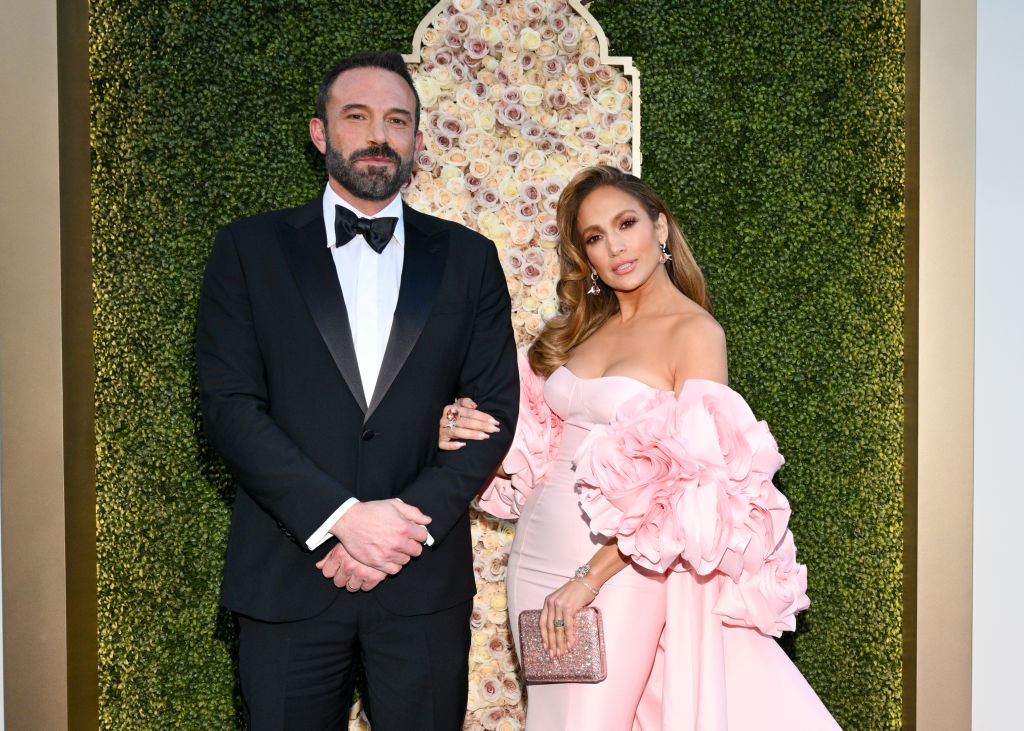 Ben Affleck and Jennifer Lopez at the 81st Golden Globe Awards held at the Beverly Hilton Hotel on January 7, 2024 in Beverly Hills, California.