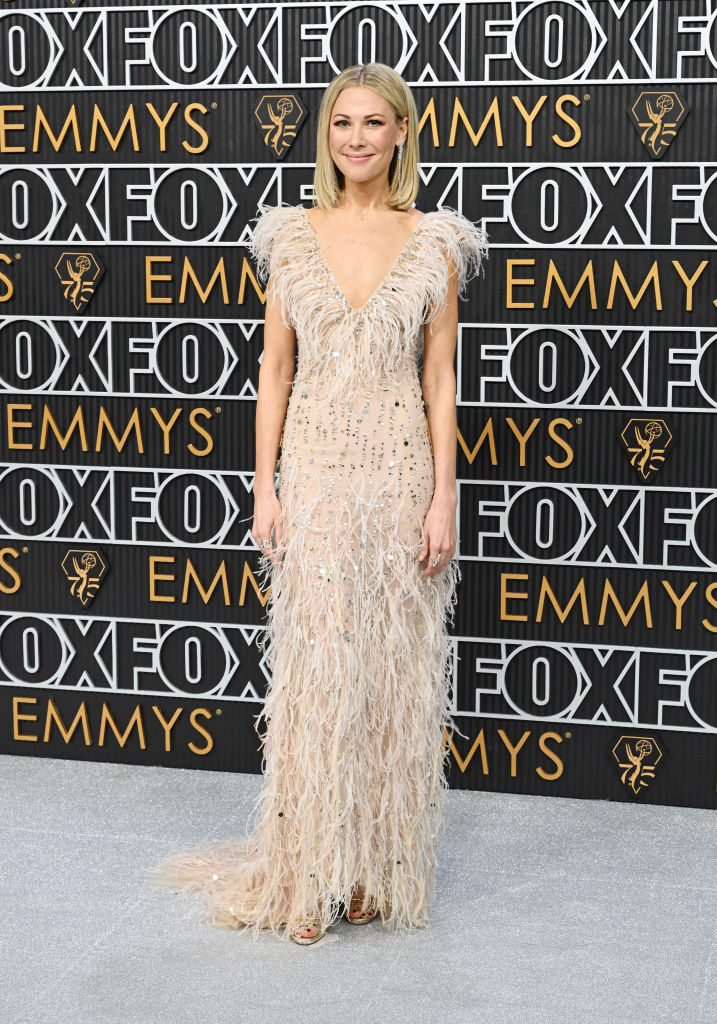 Desi Lydic at the 75th Primetime Emmy Awards held at the Peacock Theater on January 15, 2024 in Los Angeles, California.