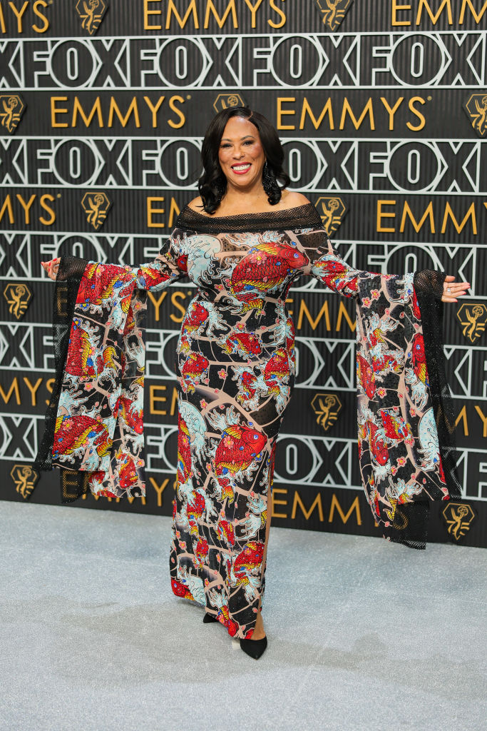 Angela Gibbs attends the 75th Primetime Emmy Awards at Peacock Theater on January 15, 2024 in Los Angeles, California.