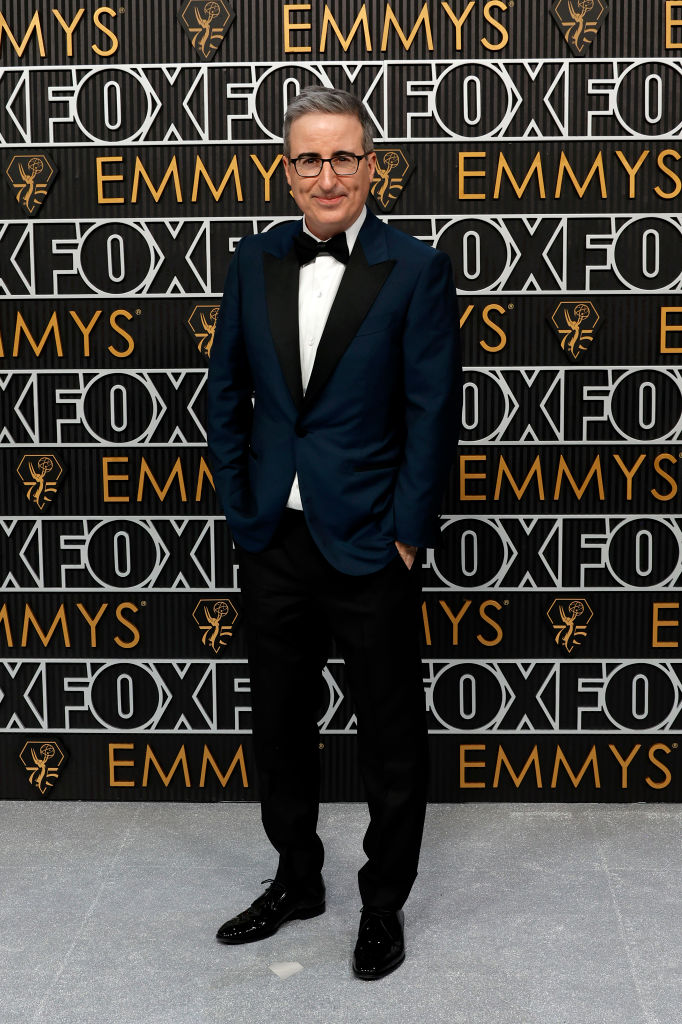 John Oliver attends the 75th Primetime Emmy Awards at Peacock Theater on January 15, 2024 in Los Angeles, California.