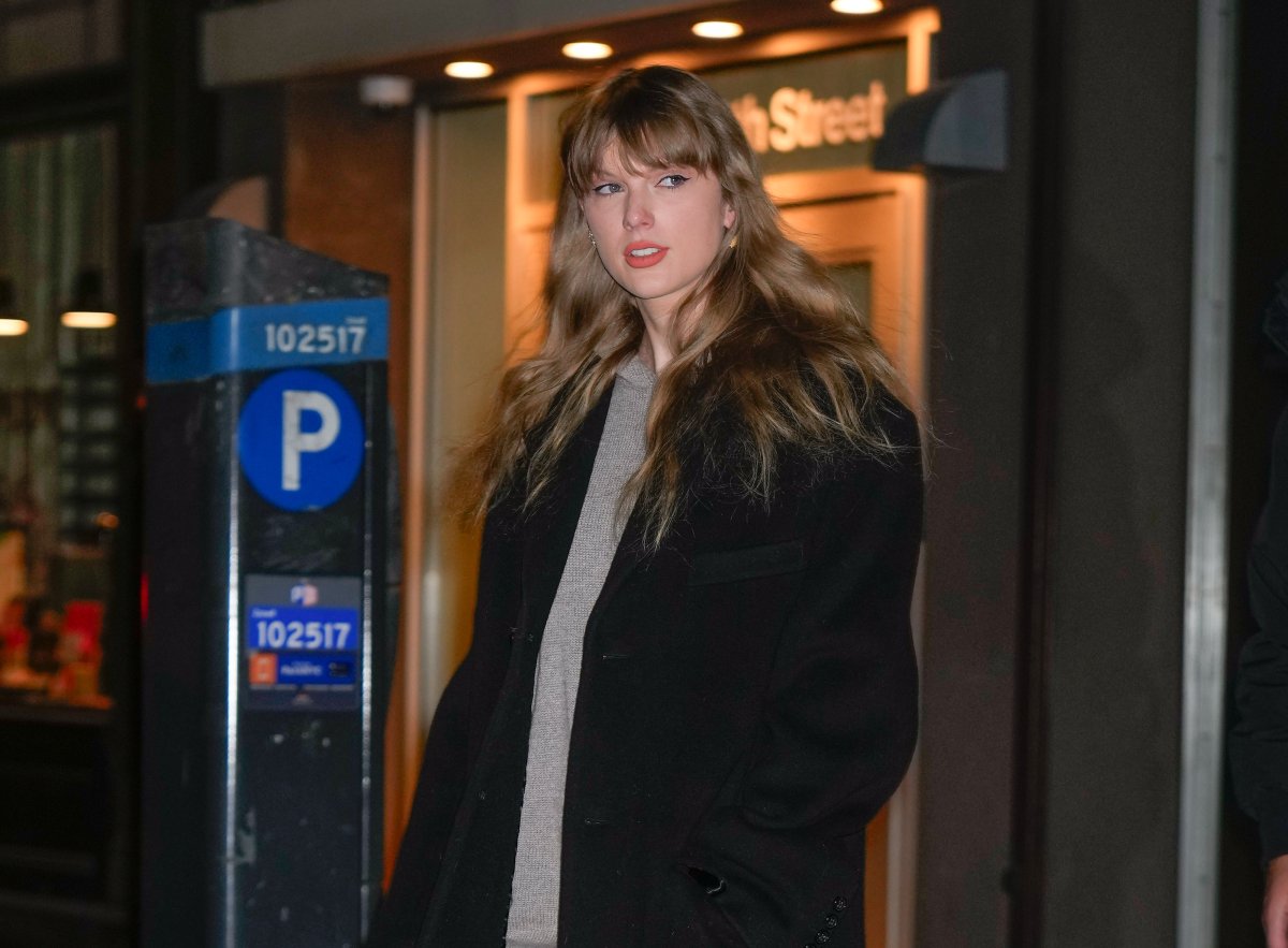 Taylor Swift seen on January 18, 2024 in New York City.