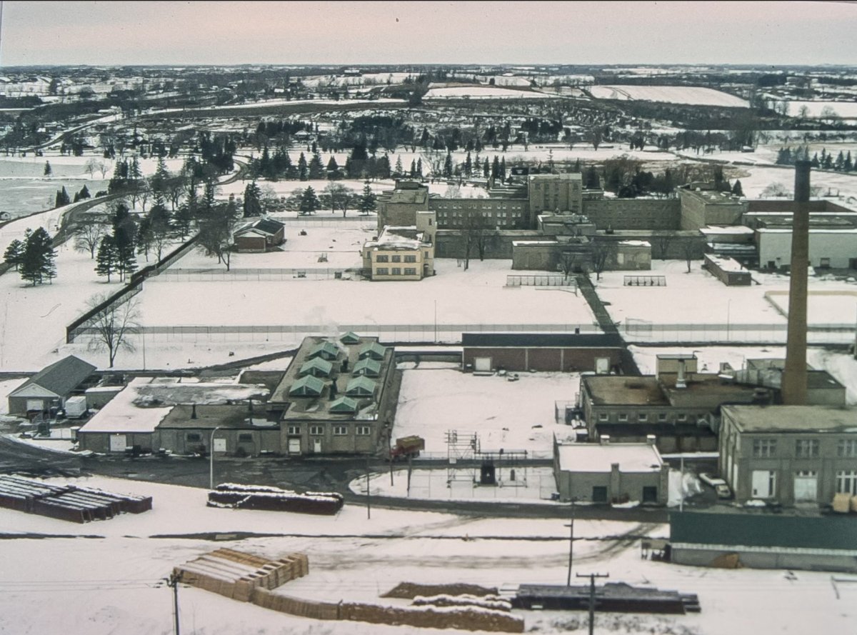 Aerial view of the former Guelph Correctional Centre.