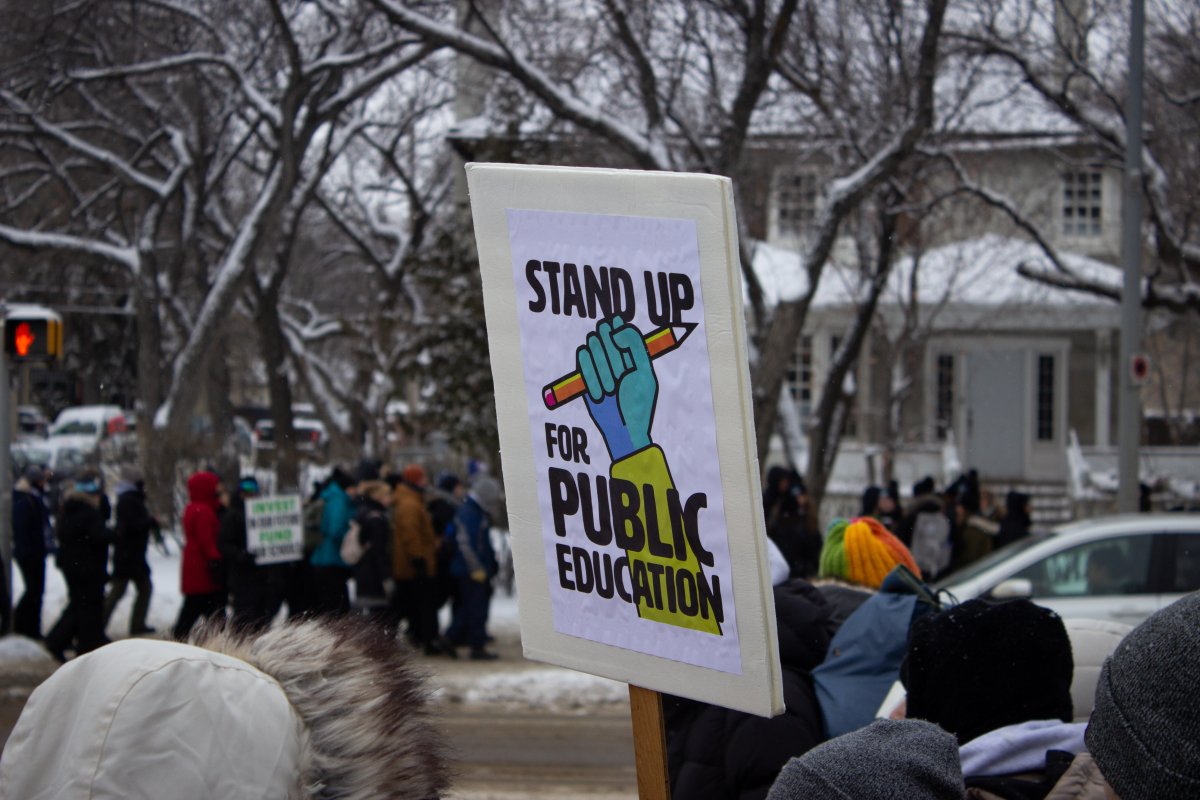 Saskatchewan teachers staged a provincewide one-day strike on Monday, Jan. 22 2024. It was their second such walkout in the current contract negotiations with the provincial government.