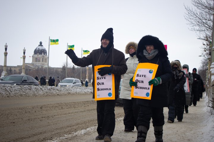 Saskatchewan teachers extend job action to Wednesday amid negotiations
