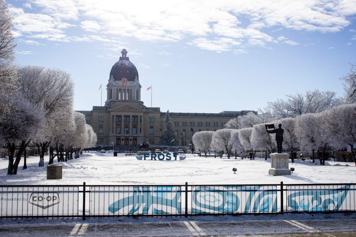 Frost at Wascana included a skating rink, dog sledding, laser tag and more.
