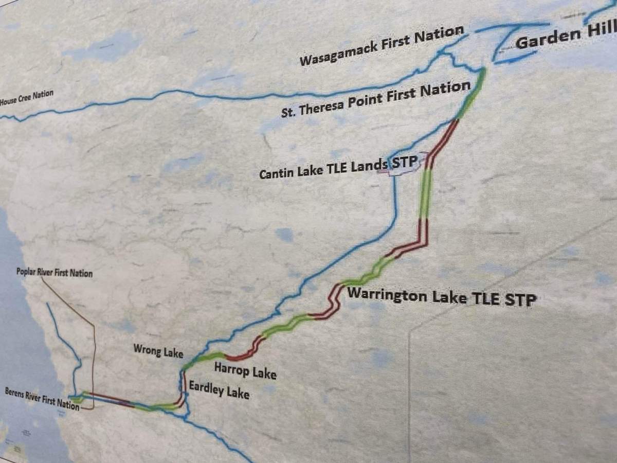 St. Theresa Point Asininew First Nation Chief Raymond Flett announced a proposal for a permanent road spanning from his community to Berens River First Nation, totaling at about 252 kilometers.