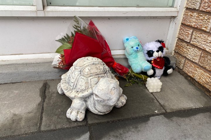Memorial appears after death of Vaughan infant in 1st-degree murder investigation