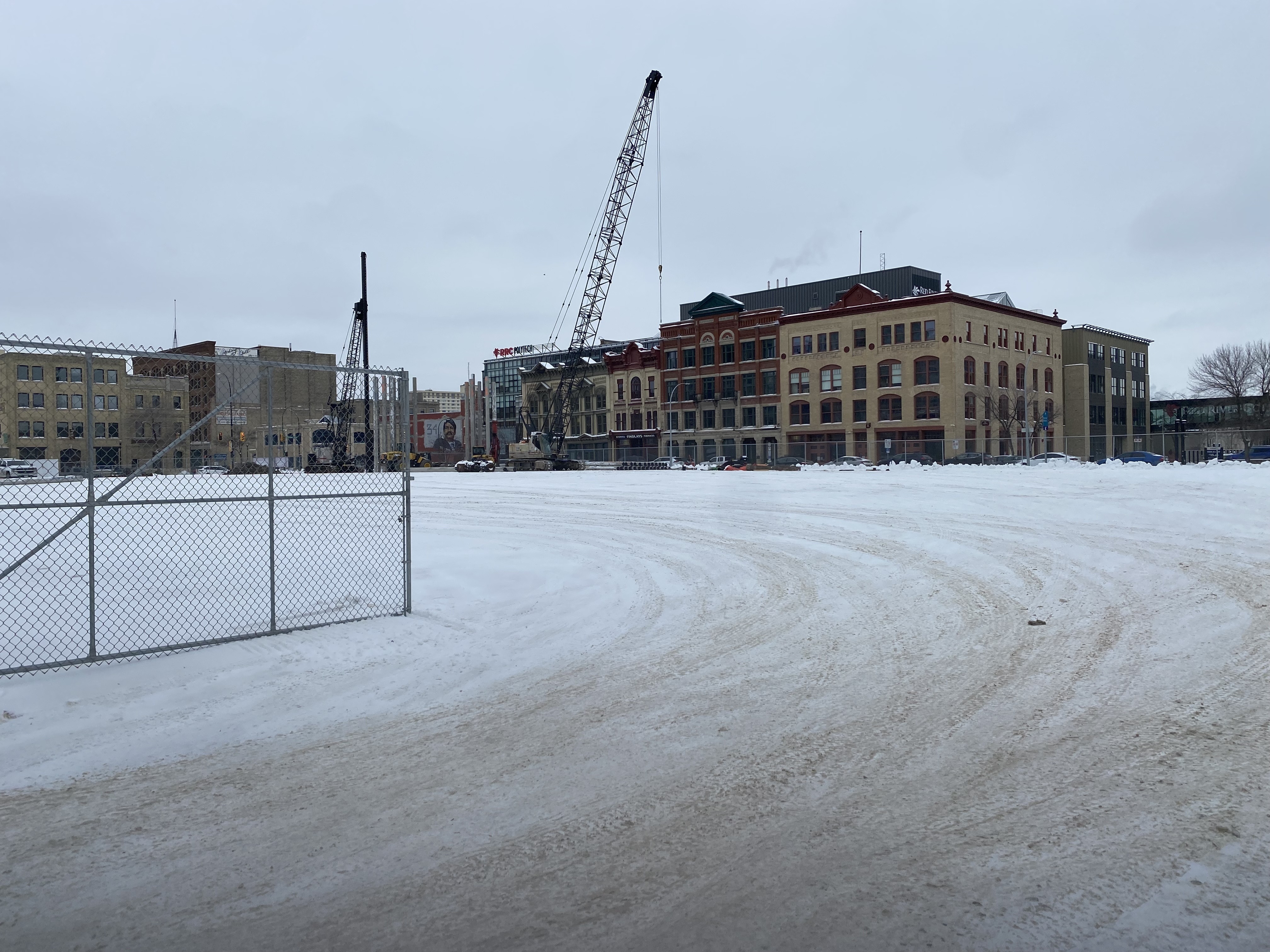 Ground broken on Market Lands in Winnipeg, other construction projects still paused
