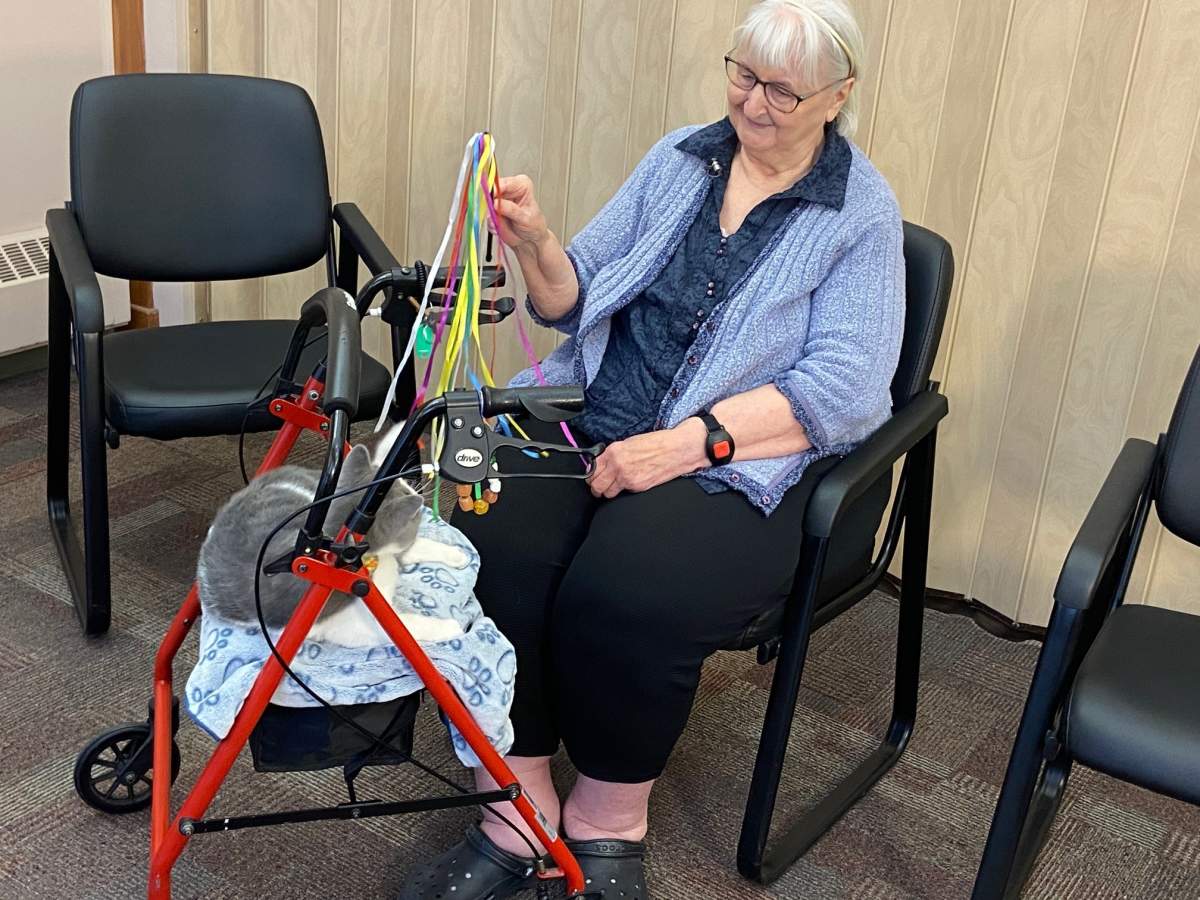 Leroy is one of the newest residents at the Grace Manor elder care facility.