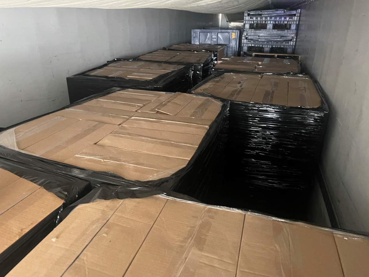 A 25-year-old semi driver is charged after Lumsden RCMP seized 356 cases of unstamped tobacco which total to 3.56 million cigarettes.