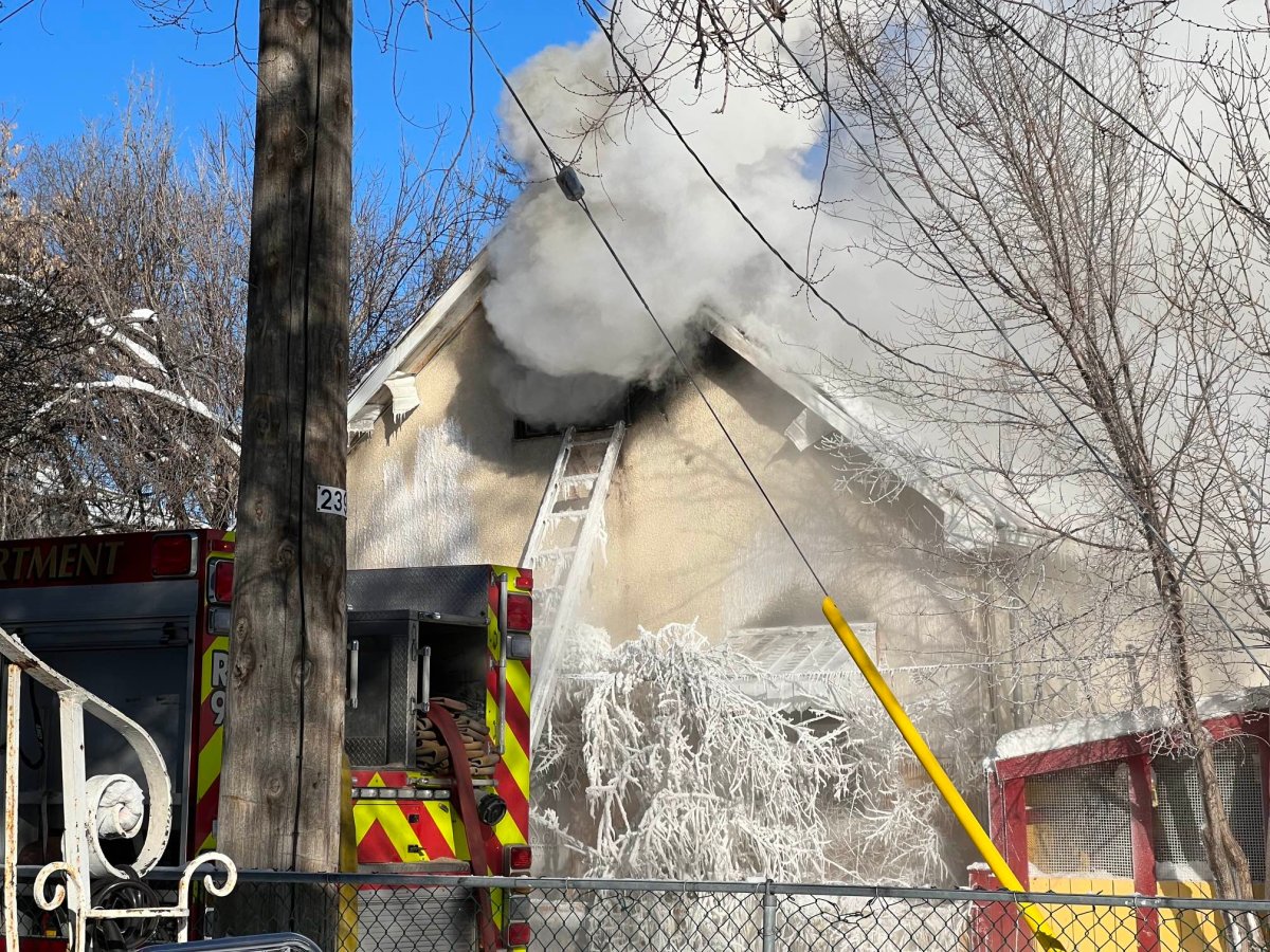 Winnipeg police and fire crews are investigating a house fire in the Point Douglas neighbourhood on Sunday.