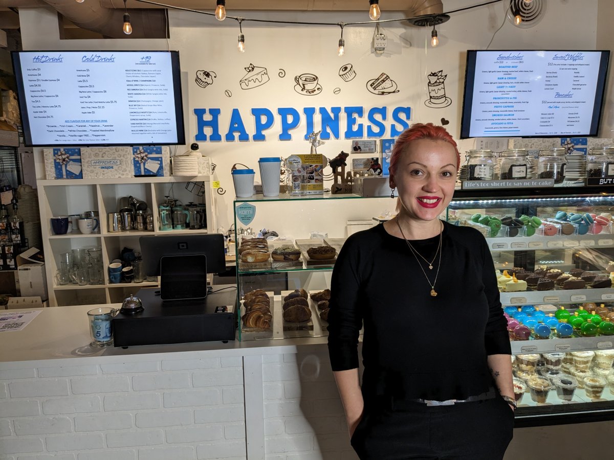 Olha Prytkova, co-owner of Happiness Cafe, is one of 1000 remaining bakers vying for the title of greatest baker in North America.