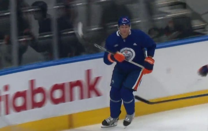 Shortly after the Oilers announced they had signed veteran forward Corey Perry, he was seen practising with his new teammates at Rogers Place on Monday.