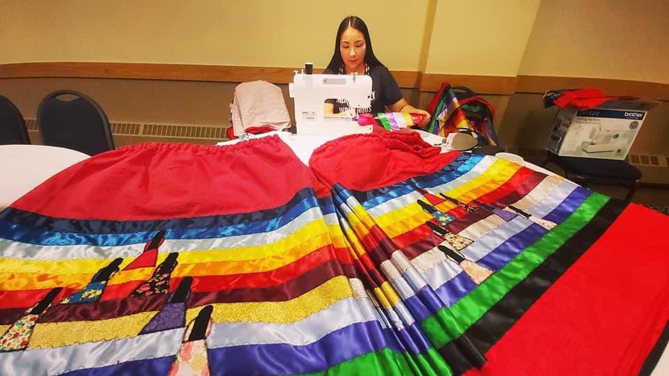 A ribbon skirt maker from the Kawacatoose First Nation says National Ribbon Skirt Day has been "a long time coming" as that pride for wearing the apparel was absent growing up.
