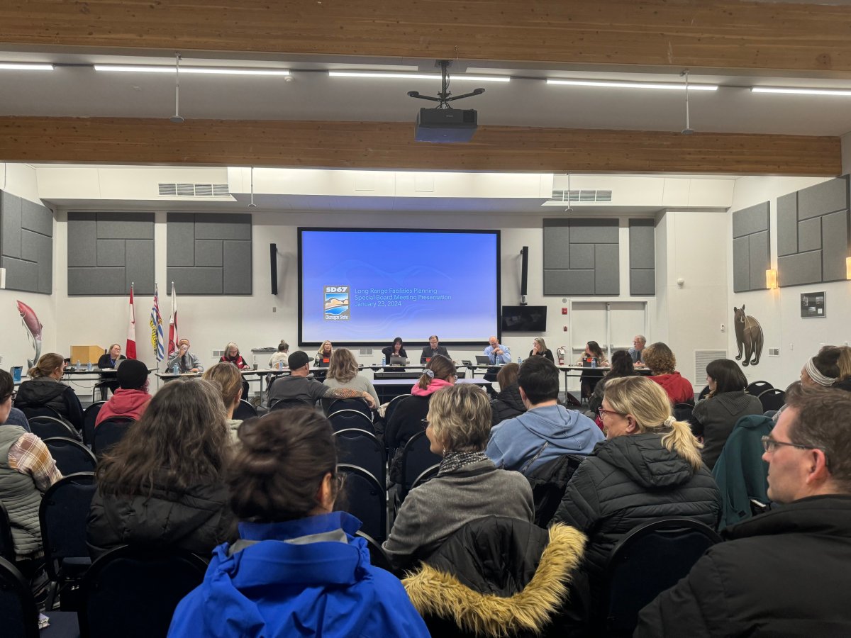 It was a near-packed house at School District 67’s special meeting in Penticton on Tuesday night.
