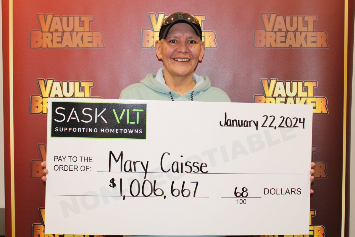 Mary Caisse is $1 million richer after winning Vault Breaker on Monday.