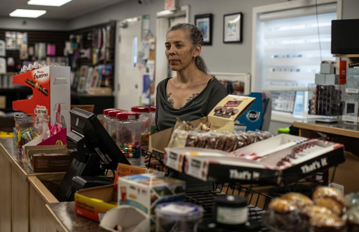 Darlene Sibbeston owner of Aunty's Corner Store was in a plane crash herself in 2021 and says the Fort Smith crash brings back a lot of memories even though everyone survived, on Thursday, January 25, 2024. Six people were killed in a plane crash in Fort Smith, Northwest Territories on Tuesday, January 23, 2024.