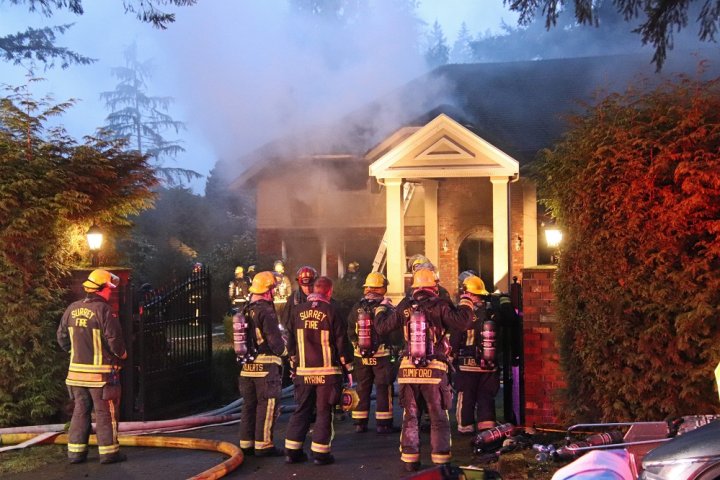 One person dead following New Year’s Day house fire in South Surrey