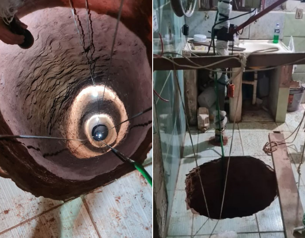 João Pimenta da Silva, a 71-year-old Brazilian resident, plunged down the 130-foot shaft he had been excavating for the past year.