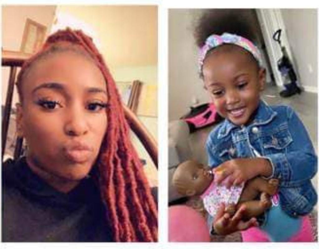 Photo of Ma'Kayla Wickerson, 25, and her 3-year-old daughter Malaiyah, who are among six people missing in St. Louis believed to have been lured in by an online cult.